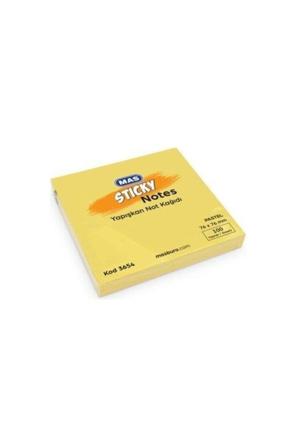 3654 Post-it 76x76 Pastel Sarı 100yaprak