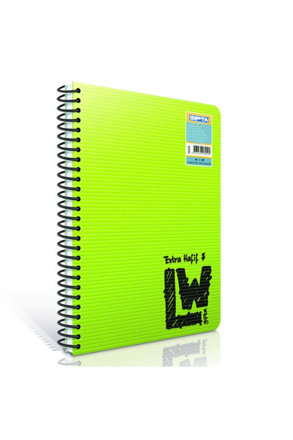 80 Yaprak A4 Lw Spiralli Plastik Kapak Kareli Defter 1951