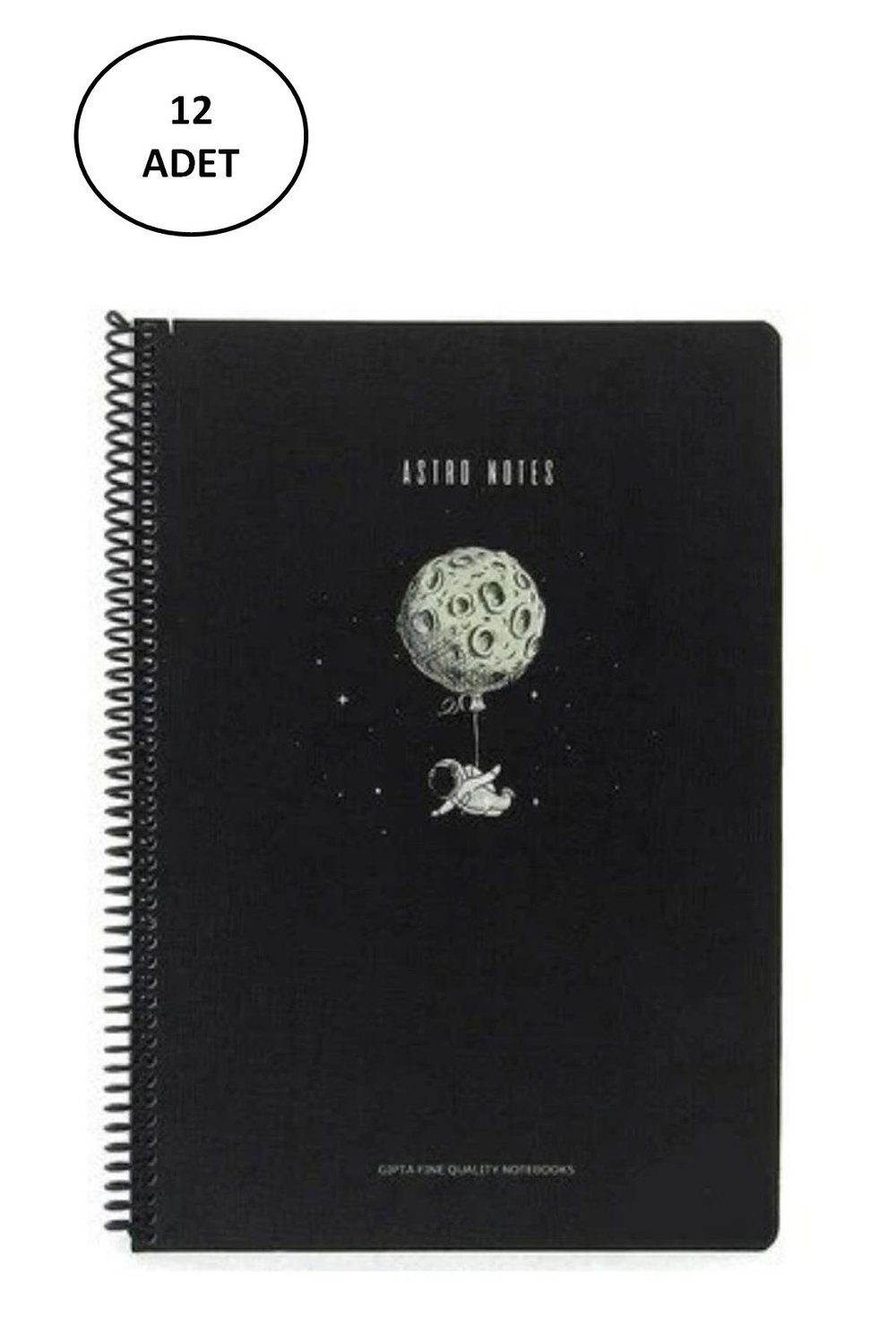A4 Astro Notes Sp.Karton.Kpk.Defter 80 Yaprak Çizgili 12 Adet