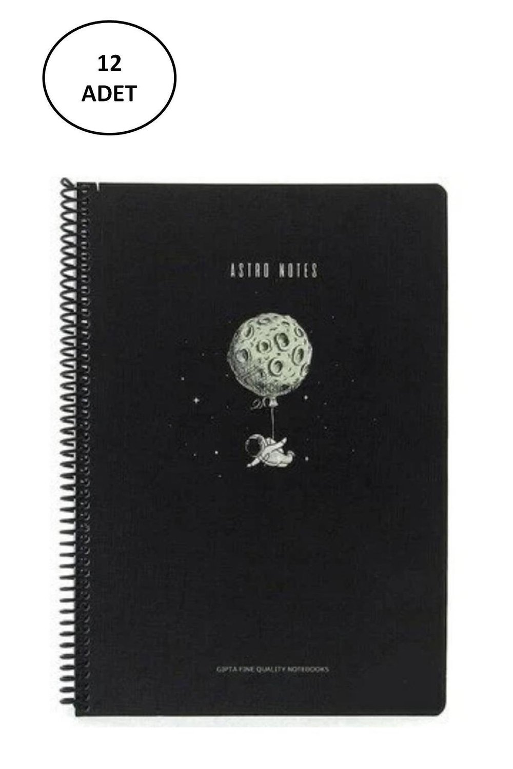 A4 Astro Notes Sp.Karton.Kpk.Defter 80 Yaprak Çizgili 12 Adet