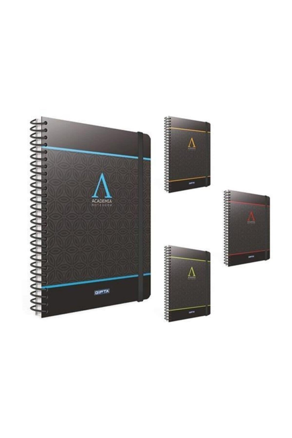 Academia 17x24 Çizgili Spiralli Sert Kapak 120 Yaprak Defter