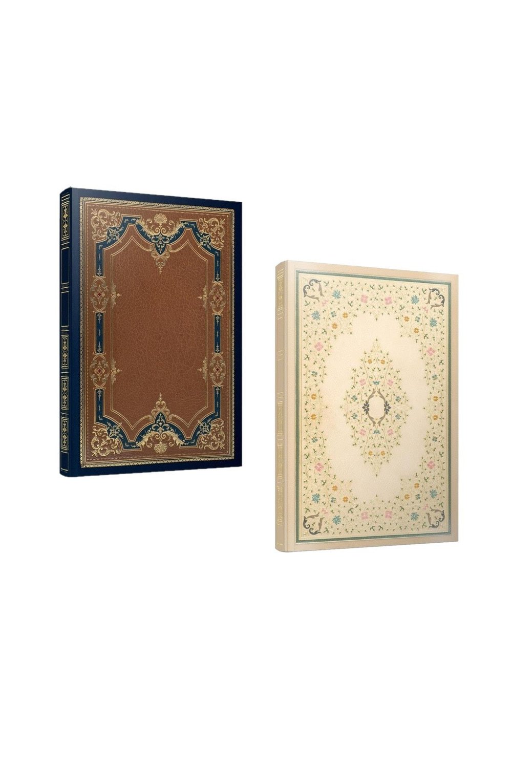 Antıque Iplik Dikiş Sert Kapak 2'li Defter 17x24 112 Yaprak Özel