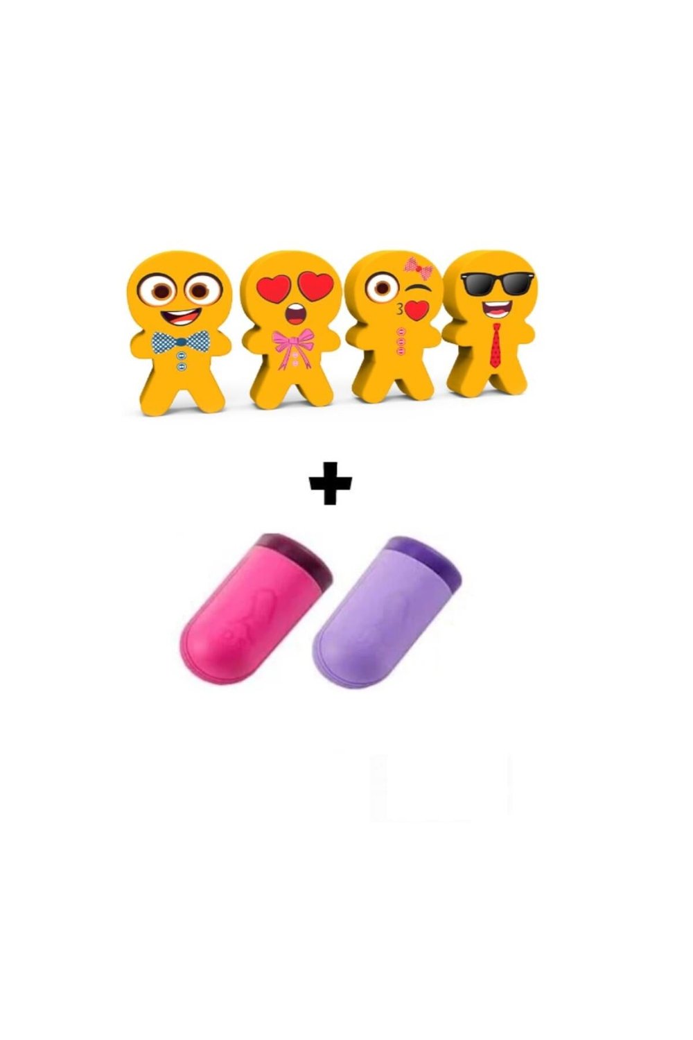 ART.57 FUNNY FACE SERİSİ 4 ADET SİLGİ VE 2 ADET PRIME 2 KALEMTRAŞ SETİ (KIZ ÖĞRENCİ )