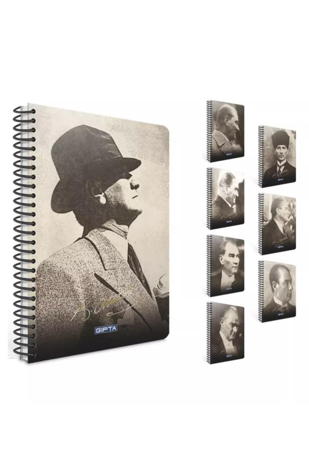 Atatürk Sert Kapak 17x24 100 kareli
