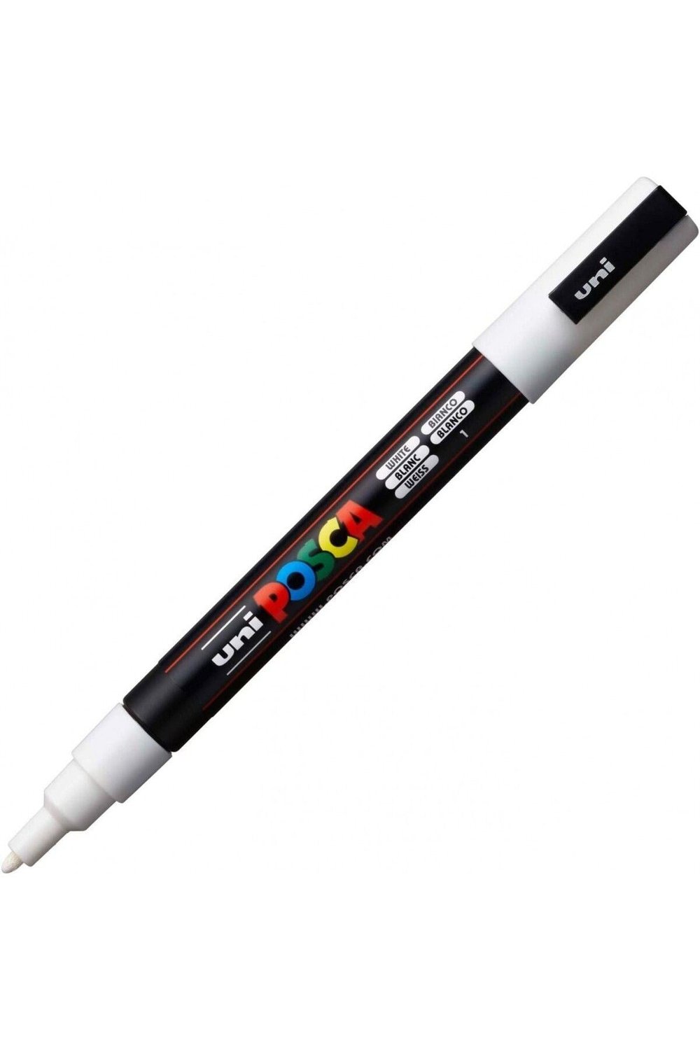 Ball Posca 0.9-1.3mm Poster Markörü Beyaz / Pc3m Sanatsal Kalem