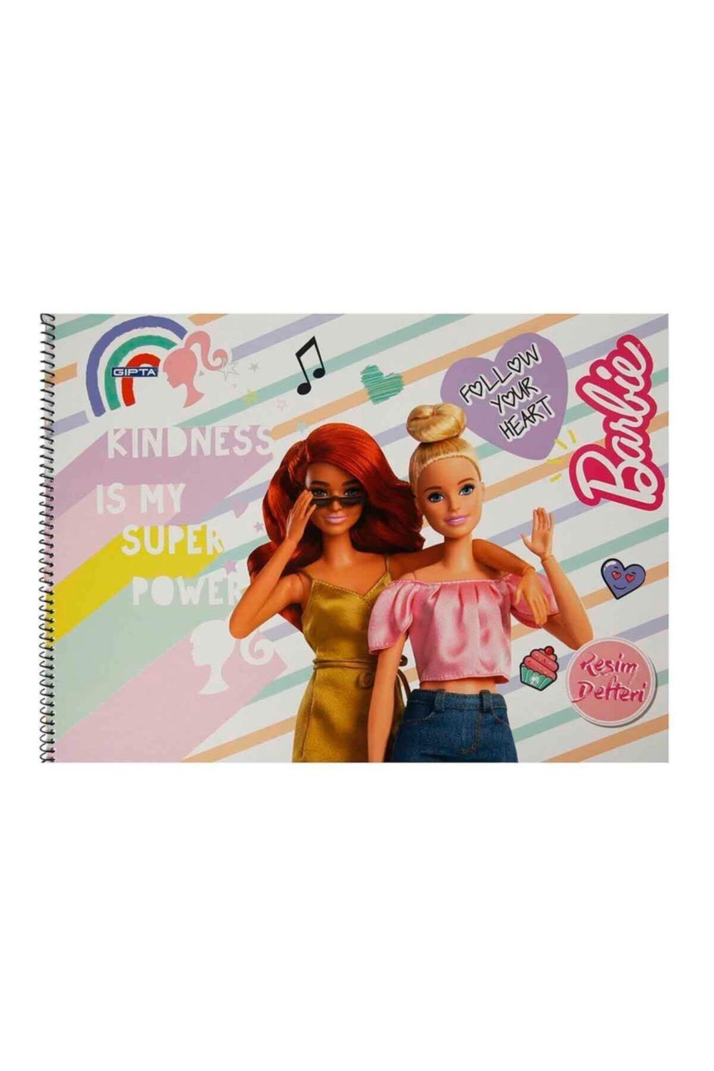Barbie Resim Defteri 17 x 24 cm 15 Yaprak Kindness Is My Super Power