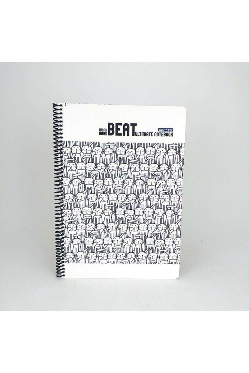Beat Spiralli 80 Yaprak Kareli A4 Tavşan Desenli Defter