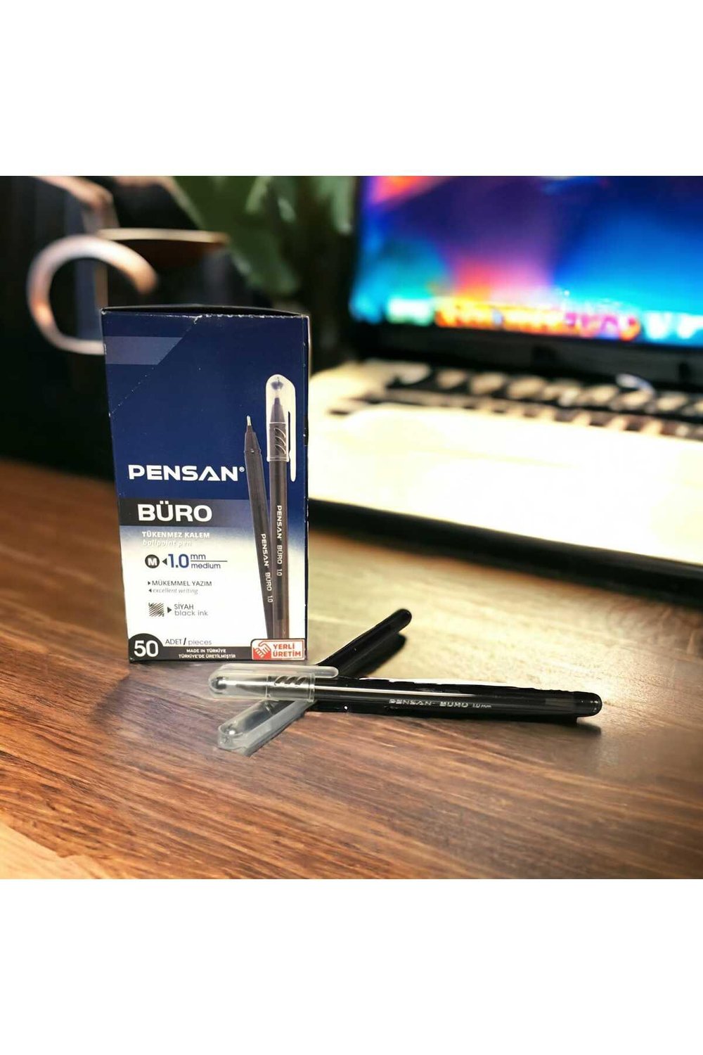 Büro Tükenmez Kalem 1.0mm Medium 50'Li Paket