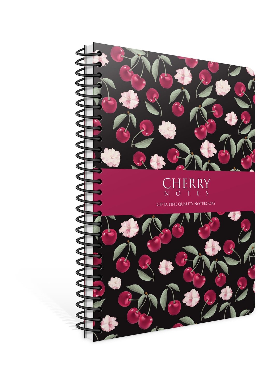 Cherry 17x24 Spiralli Sert Kapak Çizgili Defter 120 Yaprak