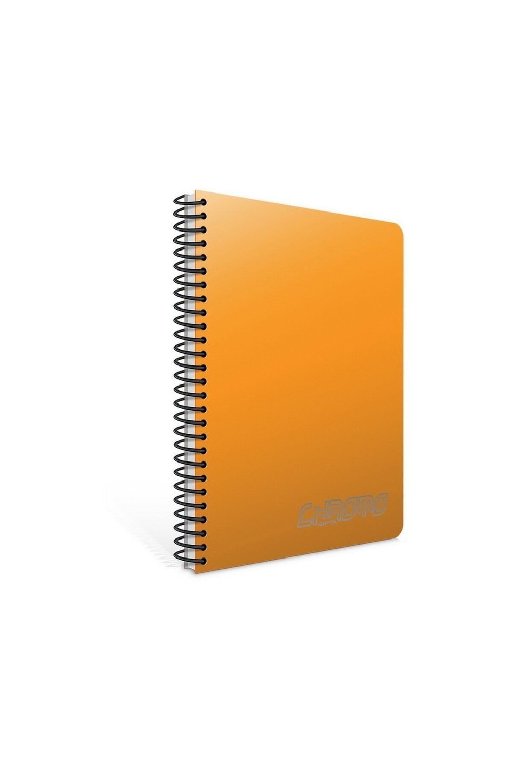 Chromo A4 80 Yaprak Plastik Kapak Spiralli Defter (1337) Çizgili Koyu Sarı