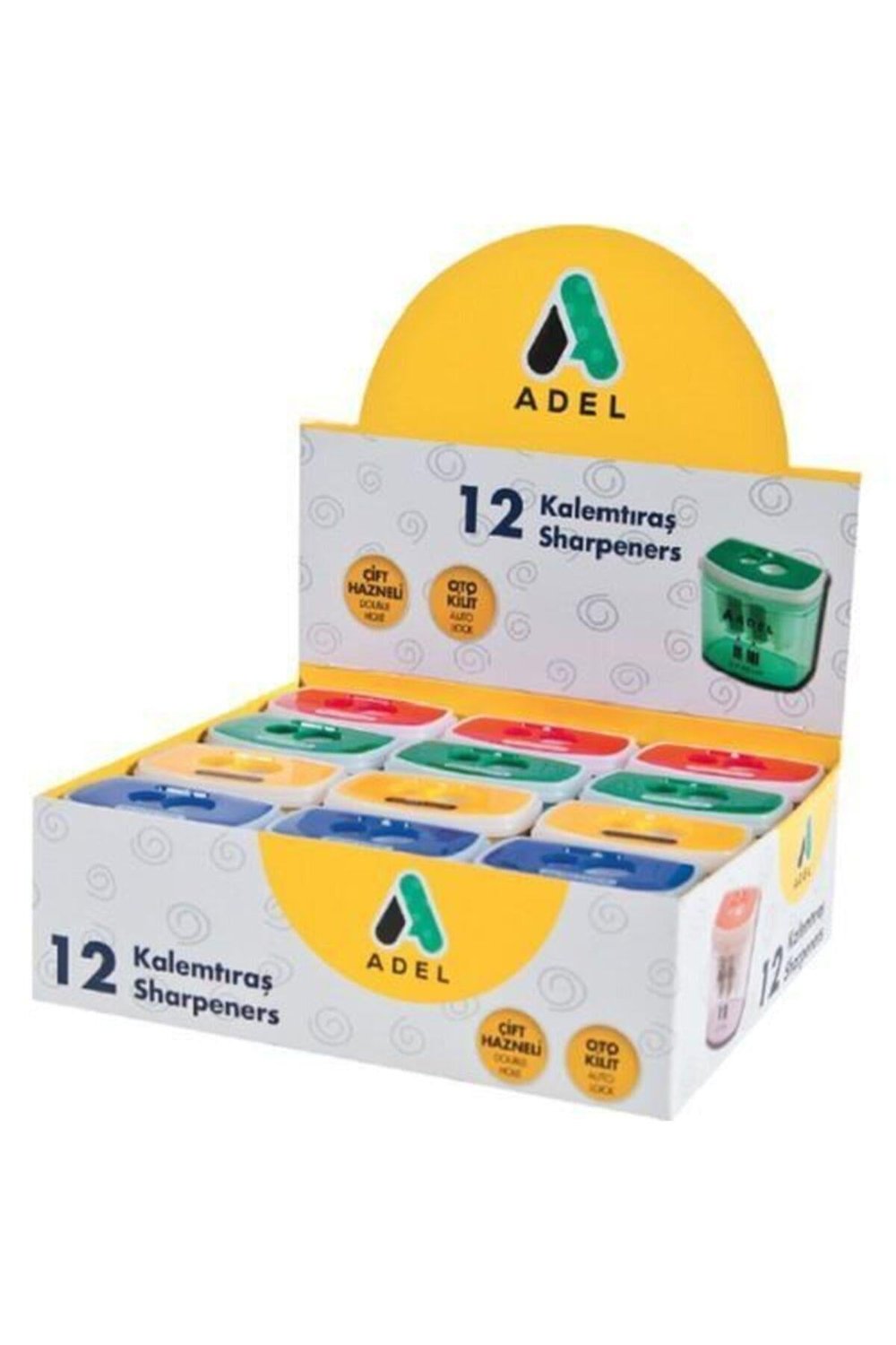 Çift Bıçaklı Auto Lock Kalemtraş Kutulu 685 (12 Adet)