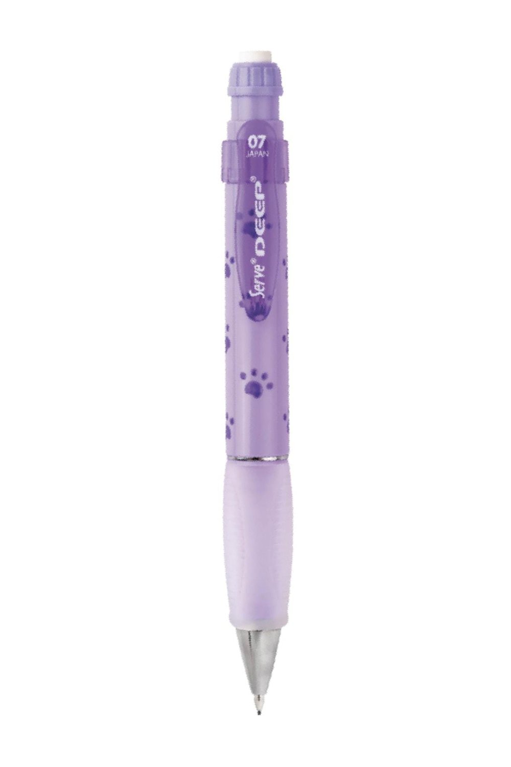 Deep 0.7 Mm Desenli Versatil Kalem Pastel Lila Köpek Patisi