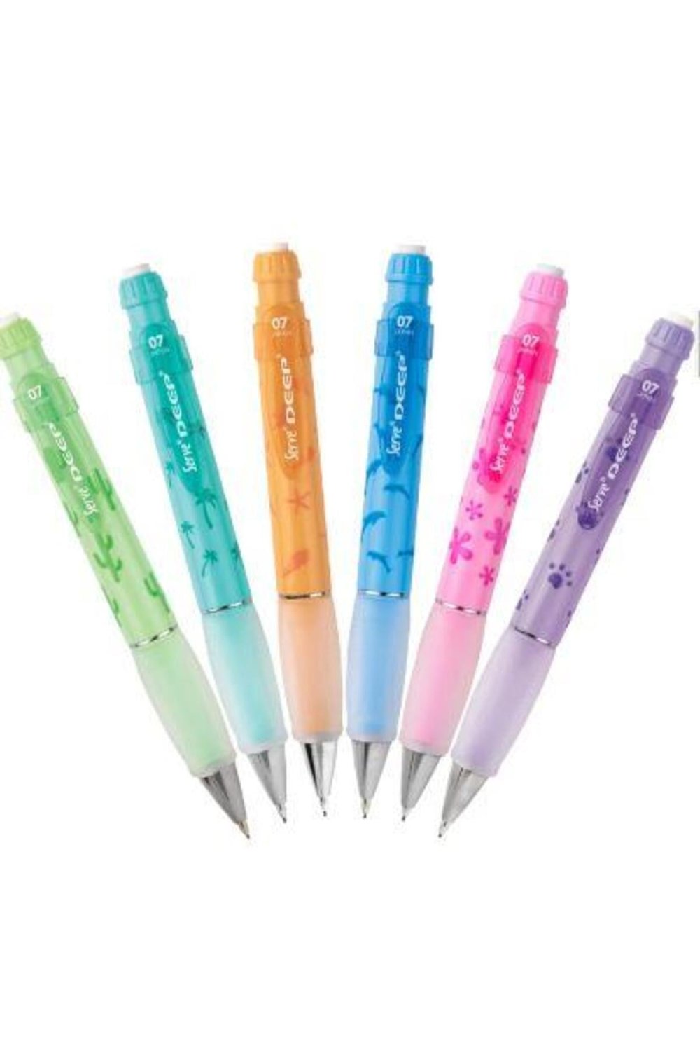 Deep Mekanik Kurşun Kalem – Doğa Teması 0.7 Mm – 6’lı Set