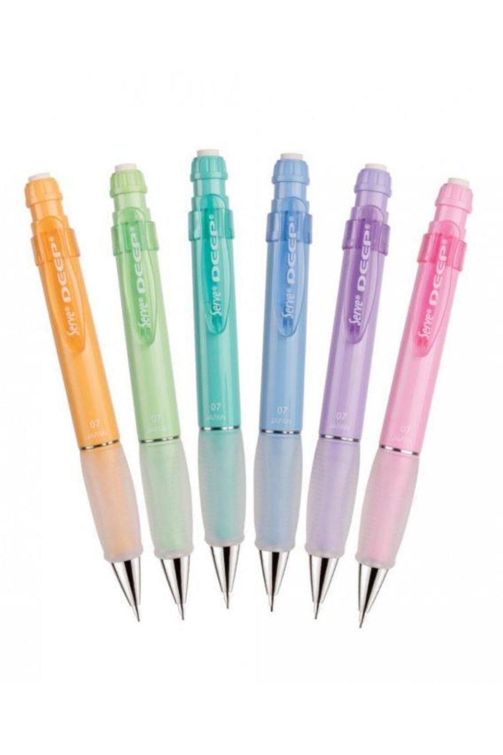 Deep Mekanik Kurşun Kalem - Pastel Renkler 0.7 Mm – 6’lı Set