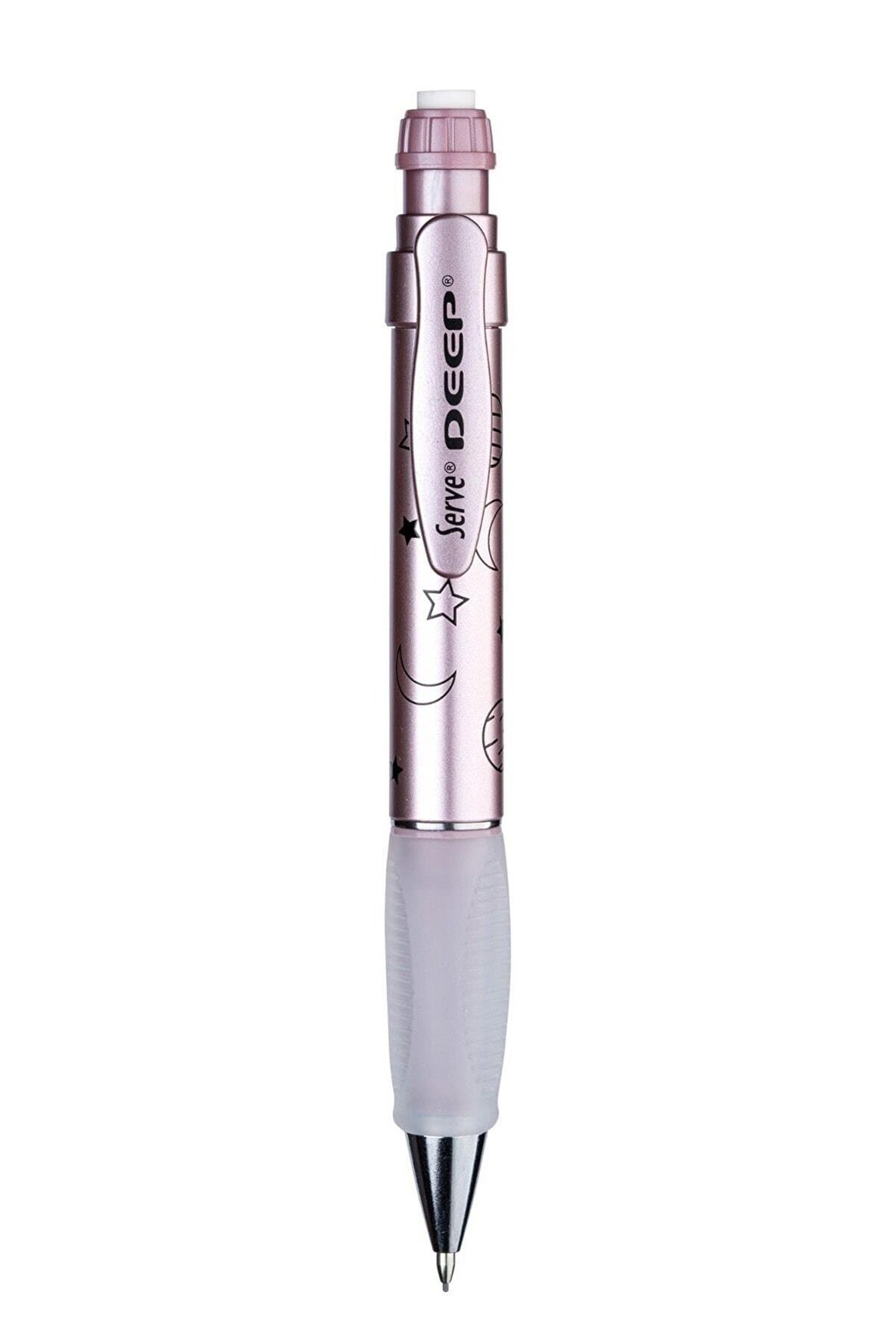 Deep Versatil Kalem (mekanik Kurşun Kalem) 0.7mm Met Roze Ay-yıldız Sv-deep-07-dmroze