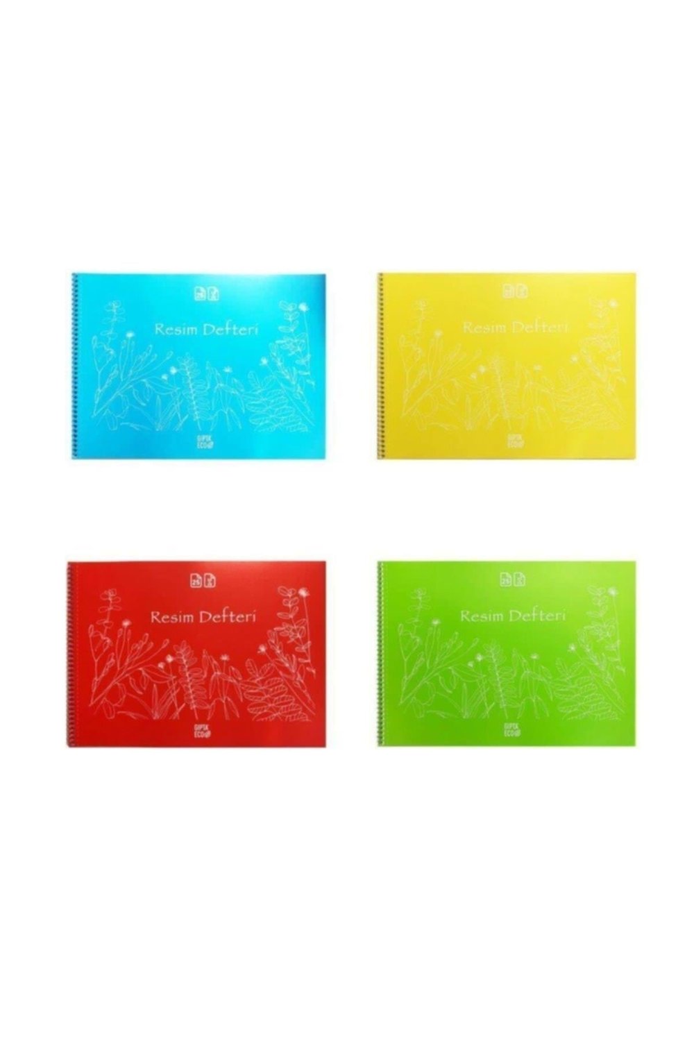 Eco Spiralli Resim Defteri 25 Yaprak 35 X 50 Cm (1 Paket 12 Adet)