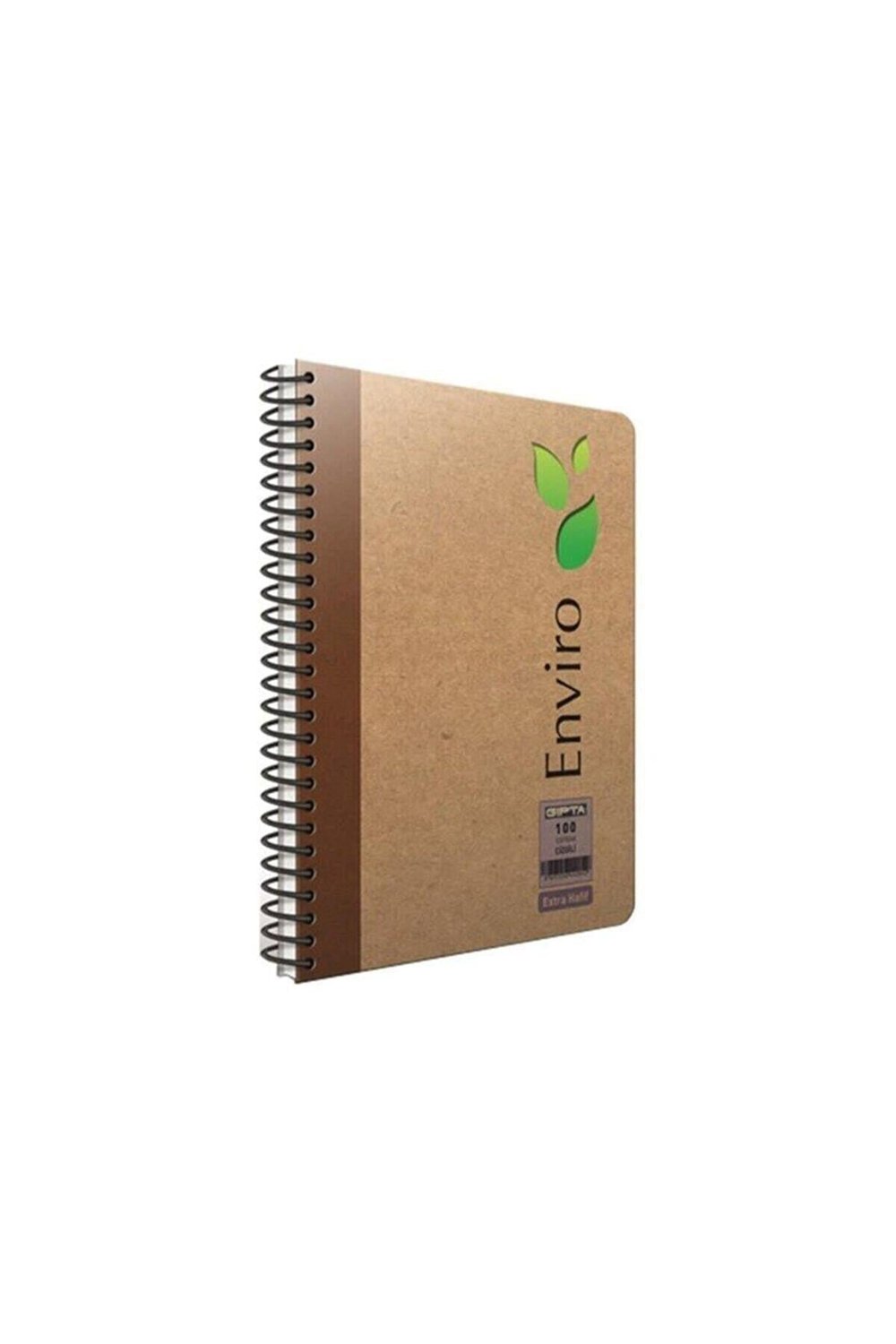 Envıro Spiral Kraft Sert Kapak Defter ( 17*24 ) 100-4 Düz
