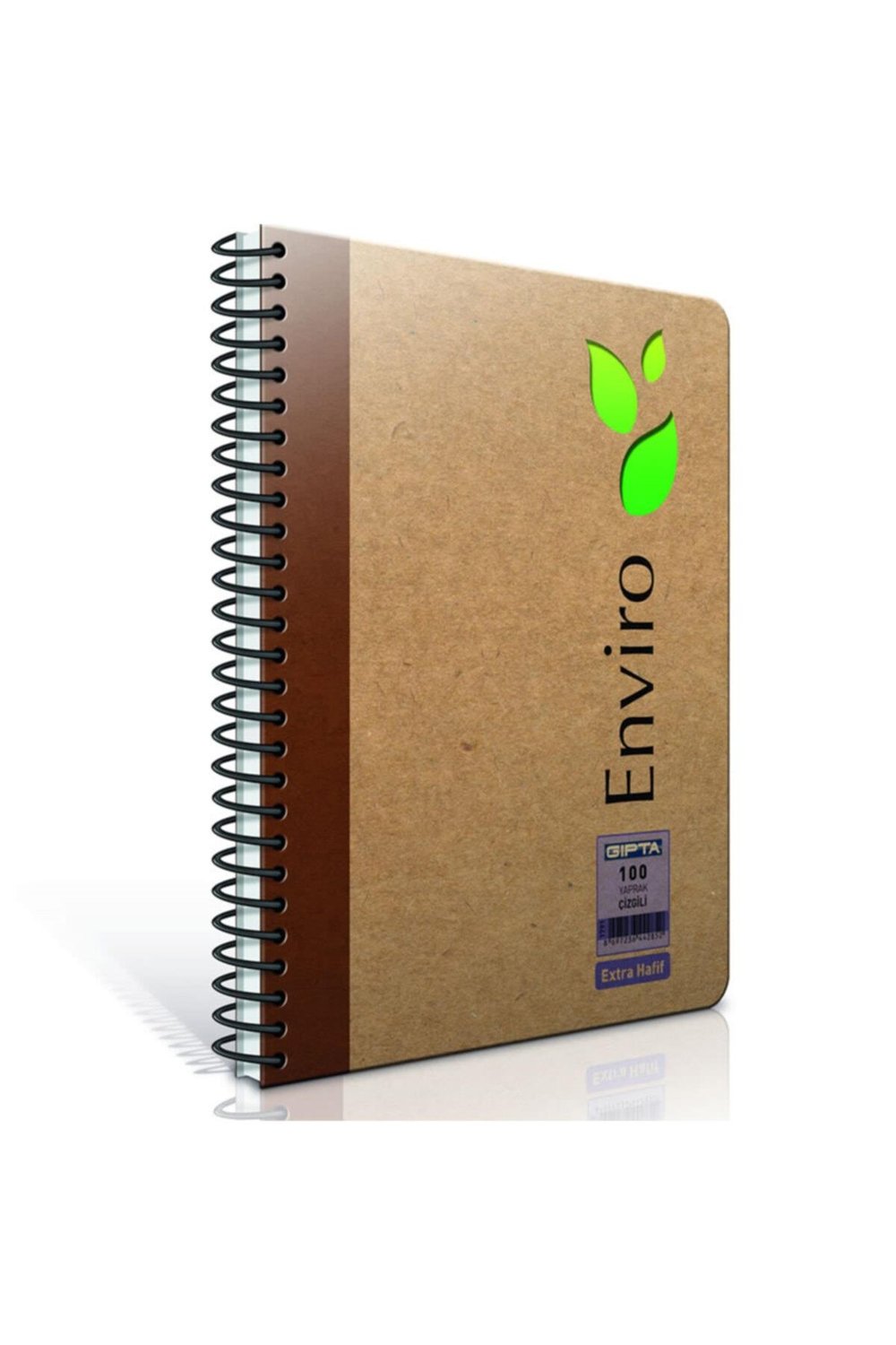 Envıro Spiralli Kraft Sert Kapak A4 Çizgili 100 Sayfa Defter 3-1791000