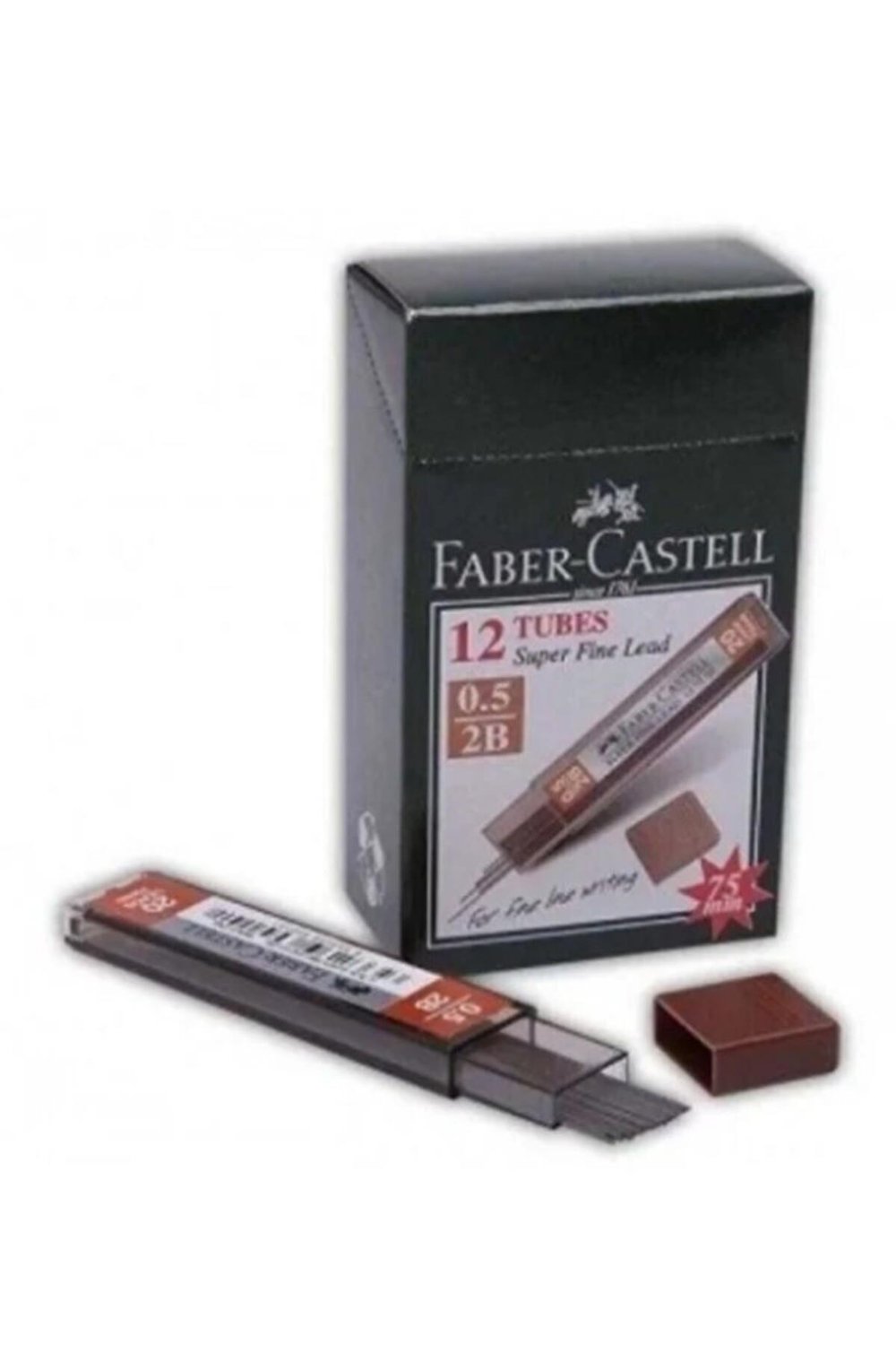 Faber-castell Super Fine Min Kalem Uçu Siyah 0.5 Mm 2b ×12 Adet