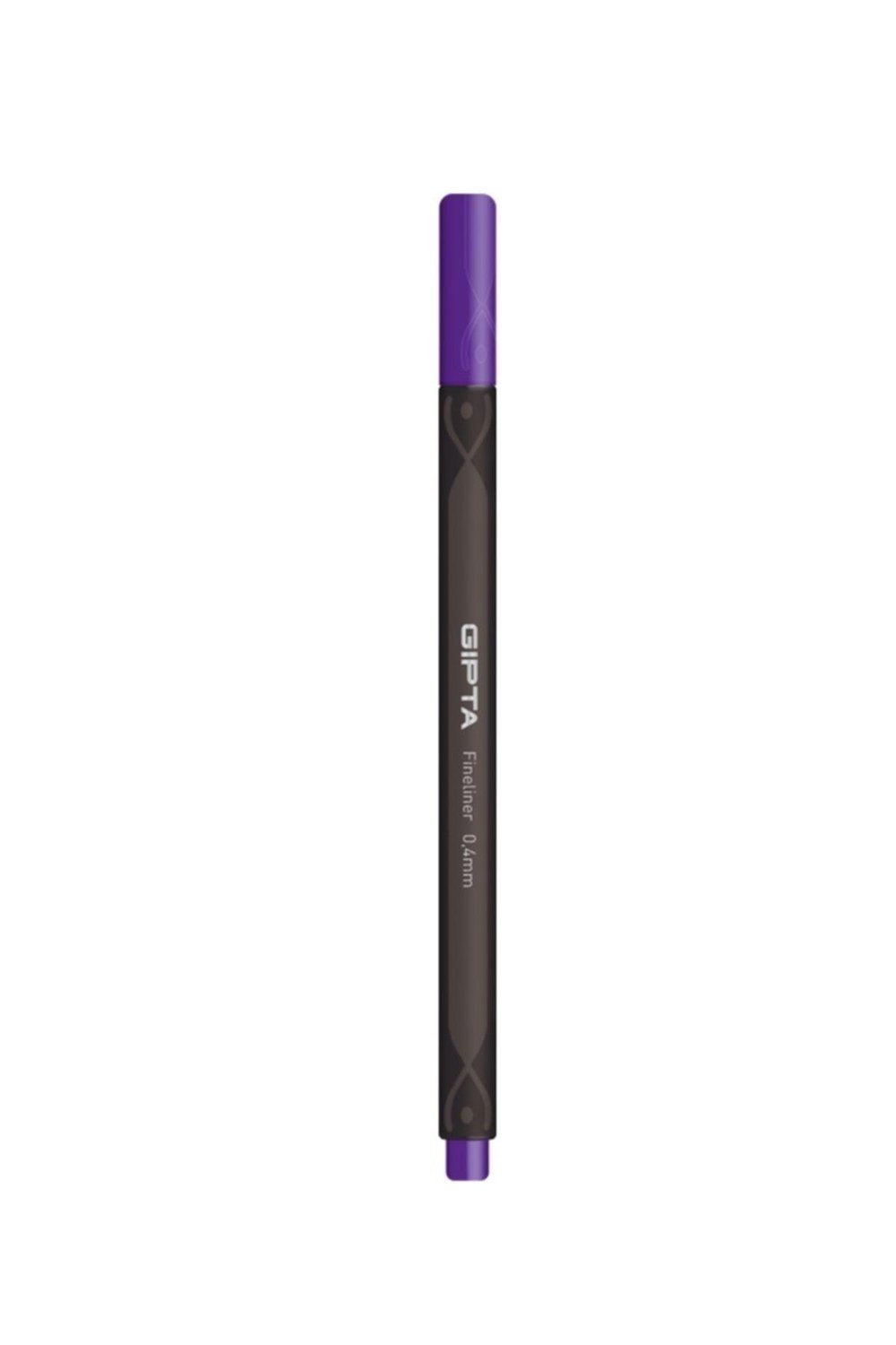 Fineliner Ince Keçe Uçlu Kalem 0,4 Mm Karton Kutu Üçgen Mor (12 Li Paket) K600009