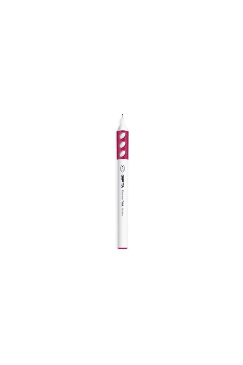 Fineliner Ince Keçe Uçlu Kalem Thick 0.4mm Yuvarlak Gövde Bordo