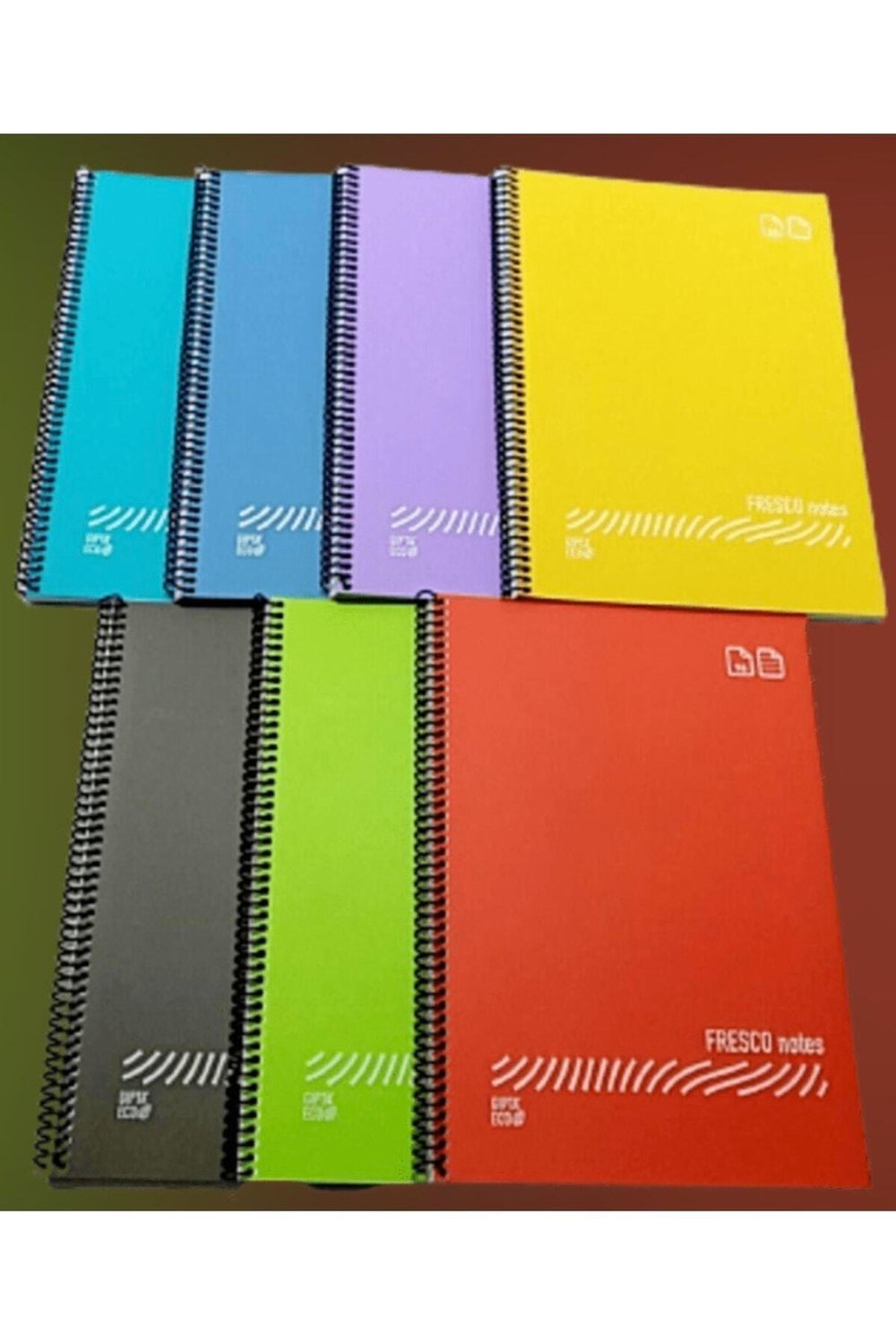 Fresco A4 72 Yaprak Spiralli Sert Kapak Defter 4 Lü Paket