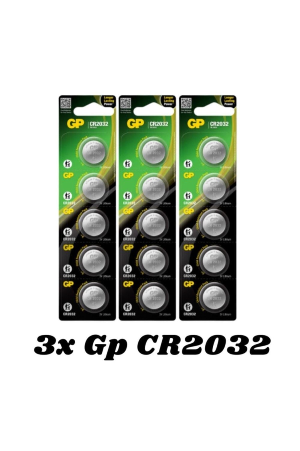 Gp Cr 2032 3v Düğme Pil 15'li