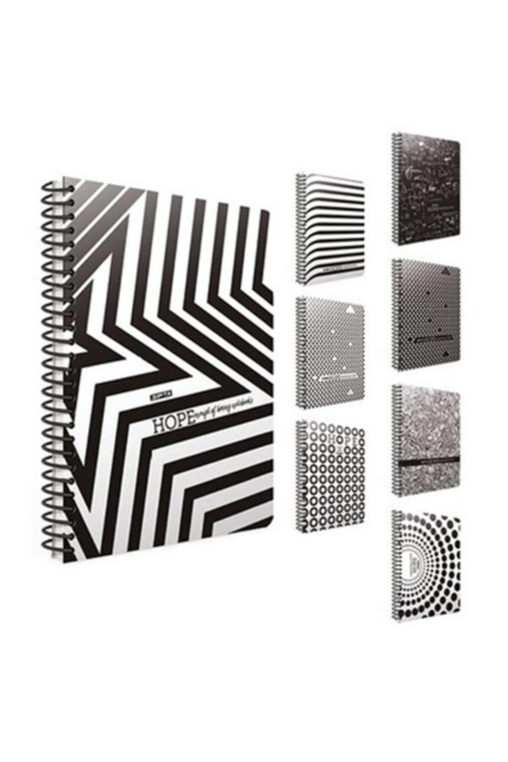 Hope Spiralli Karton Defter 18.5x26 Cm 80 Yaprak Çizgili Defter