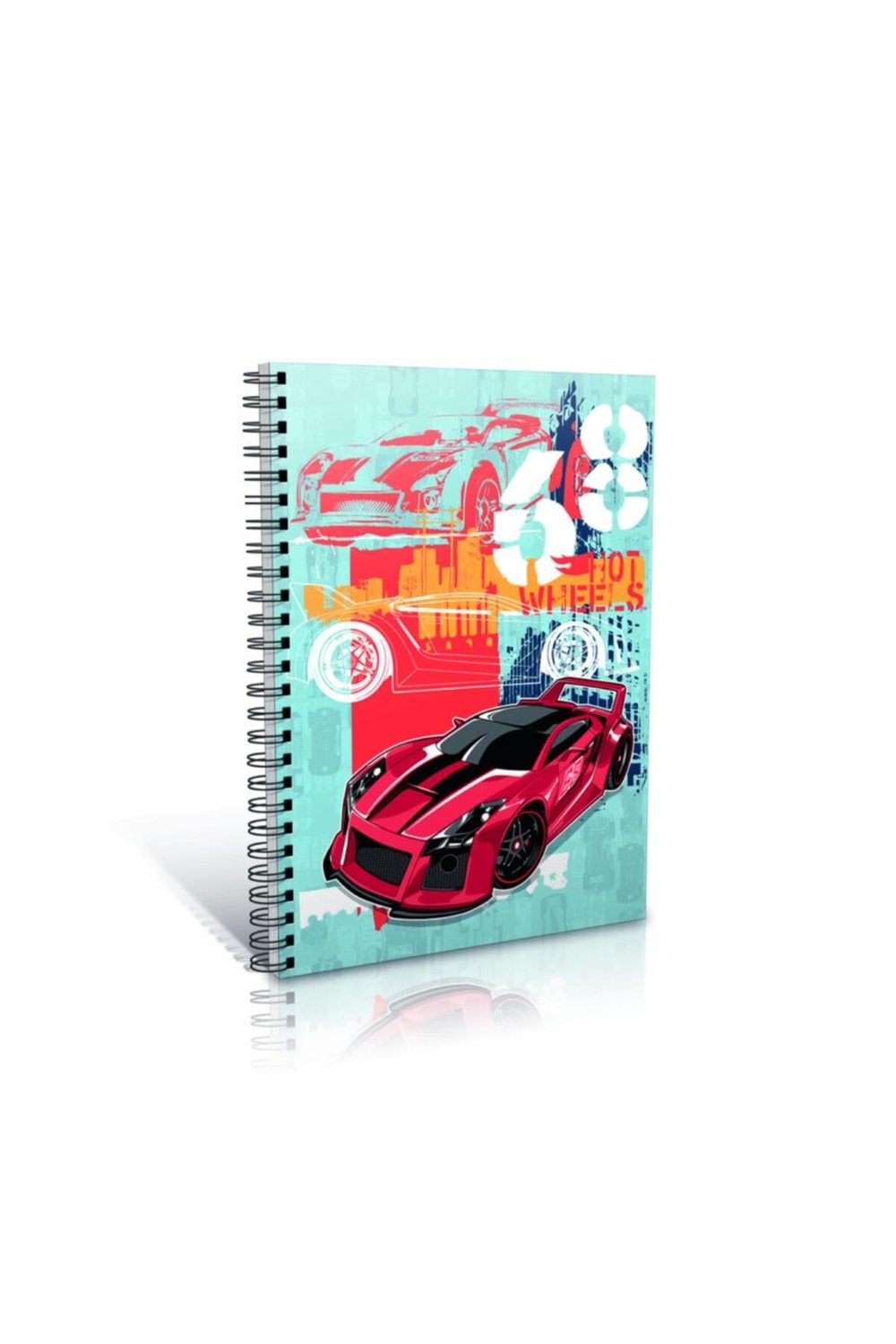 Hot Wheels Spiralli A6 Karton Kapak Defter