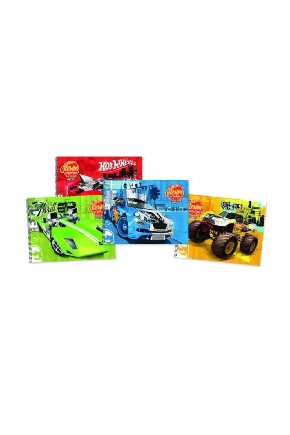 Hot Wheels Spiralli Resim Defteri 17x24cm 15 Yaprak (12 Li Paket) 5436