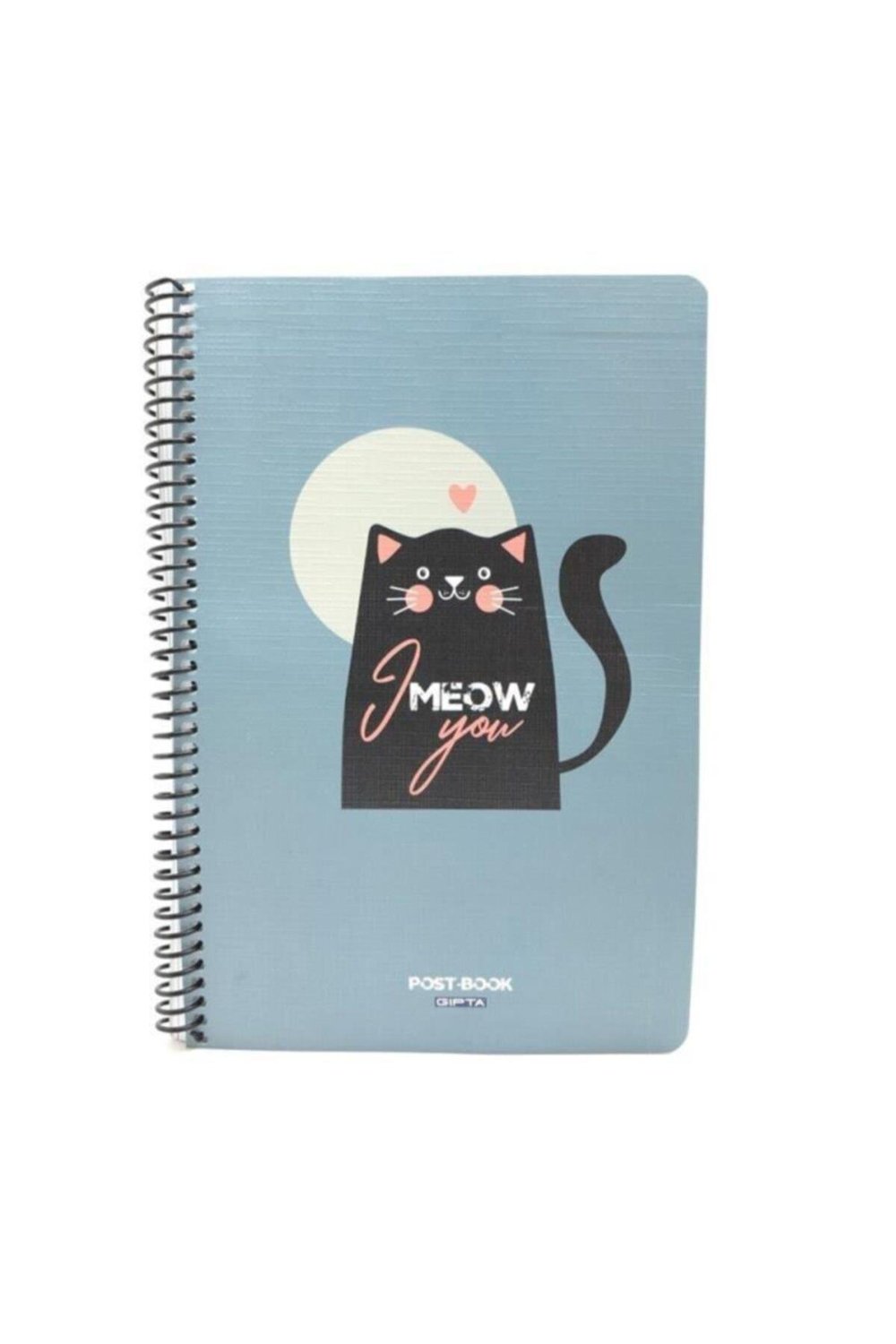 I Meow You 17x24 Sert Kapak 80 Yaprak Kareli Defter 4462