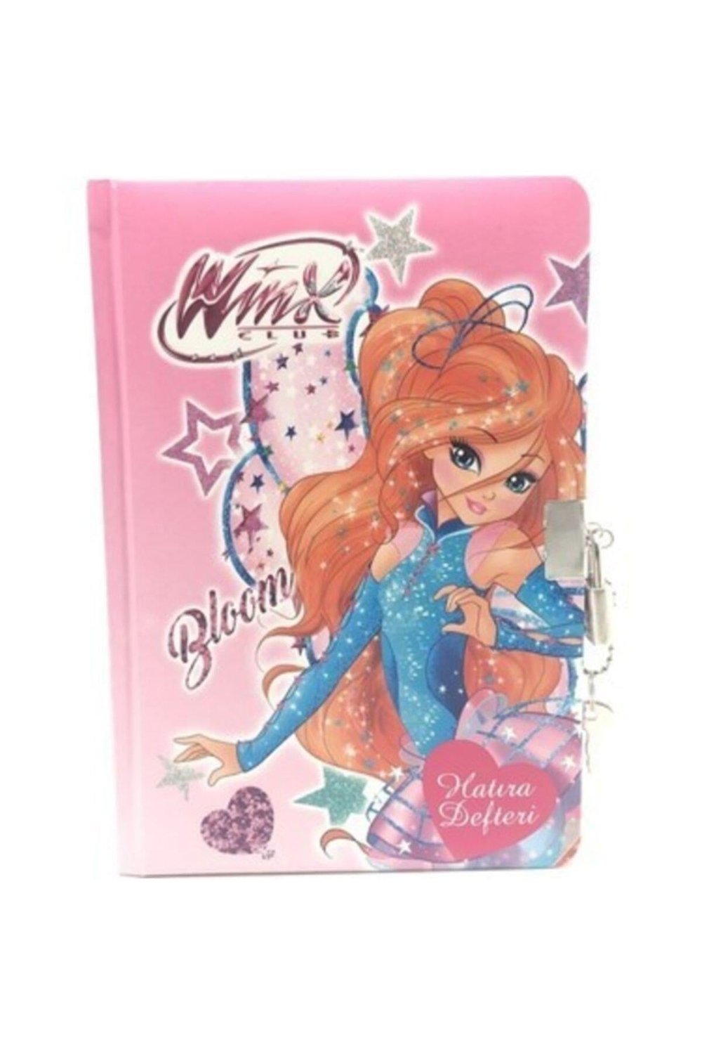 Kilitli Hatıra Defteri Winx Ip Dikişli Sert Kapak 14x20cm 96 Yaprak 3431 (karışık Renk 1 Adet)