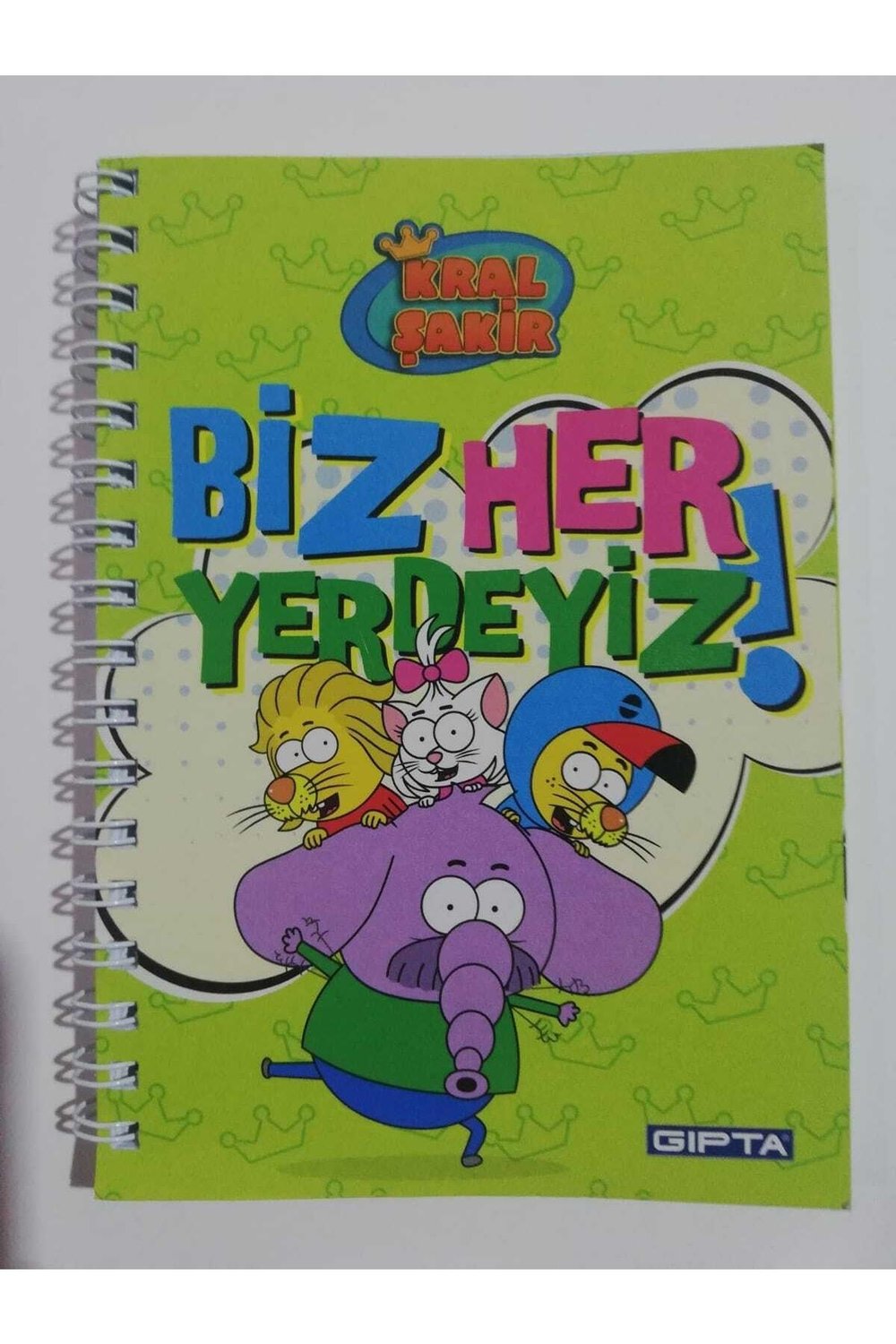 Kral Şakir Sp.a6 (10x15 cm) Karton Kapak 80 Yaprak Çizgili Not Defteri