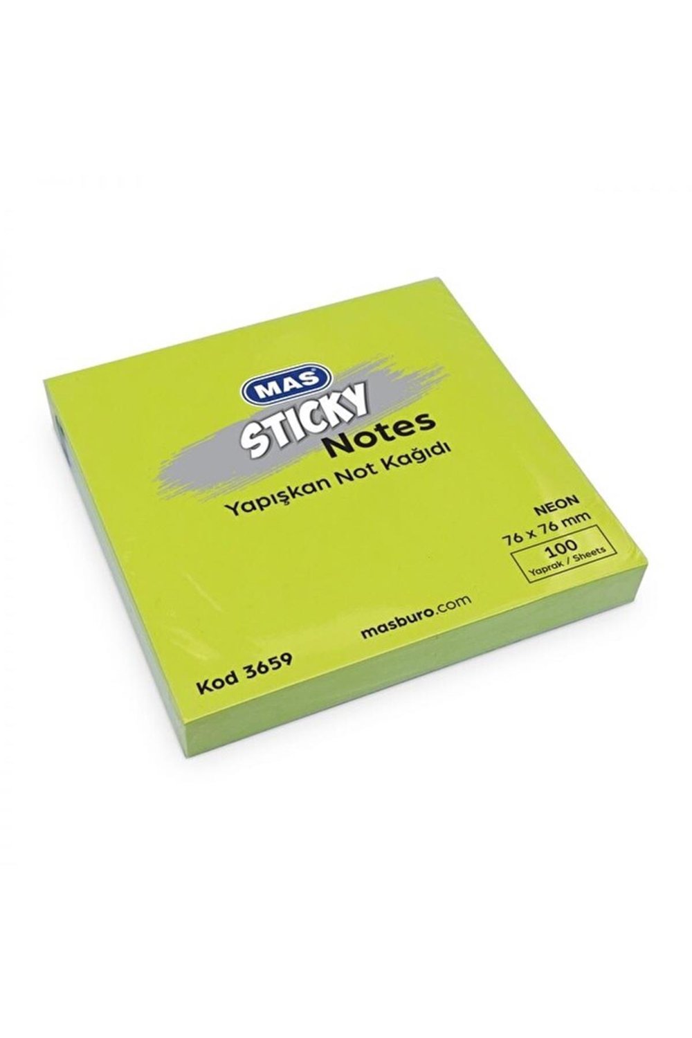Marka: 3659 Yapışkanlı Not Kağıdı 76mmx76mm 100 Sayfa Neon Yeşil Renk Kategori: Fotokopi Ve Bas