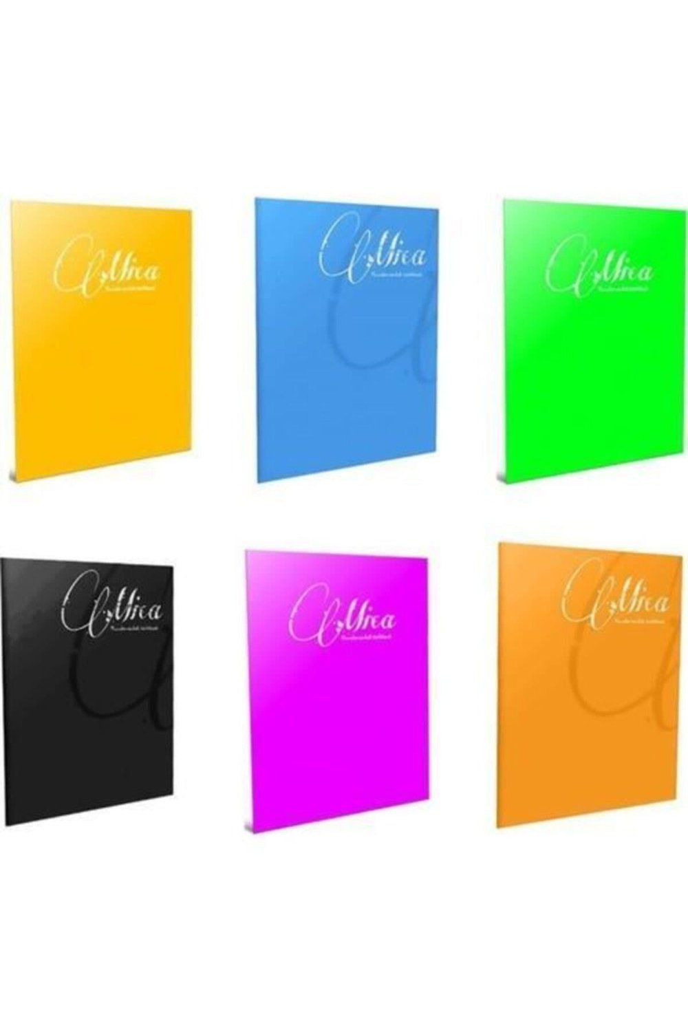 Mica Tel Dikişli Plastik Kapak Defter A5 60 Yaprak Çizgili 6'lı