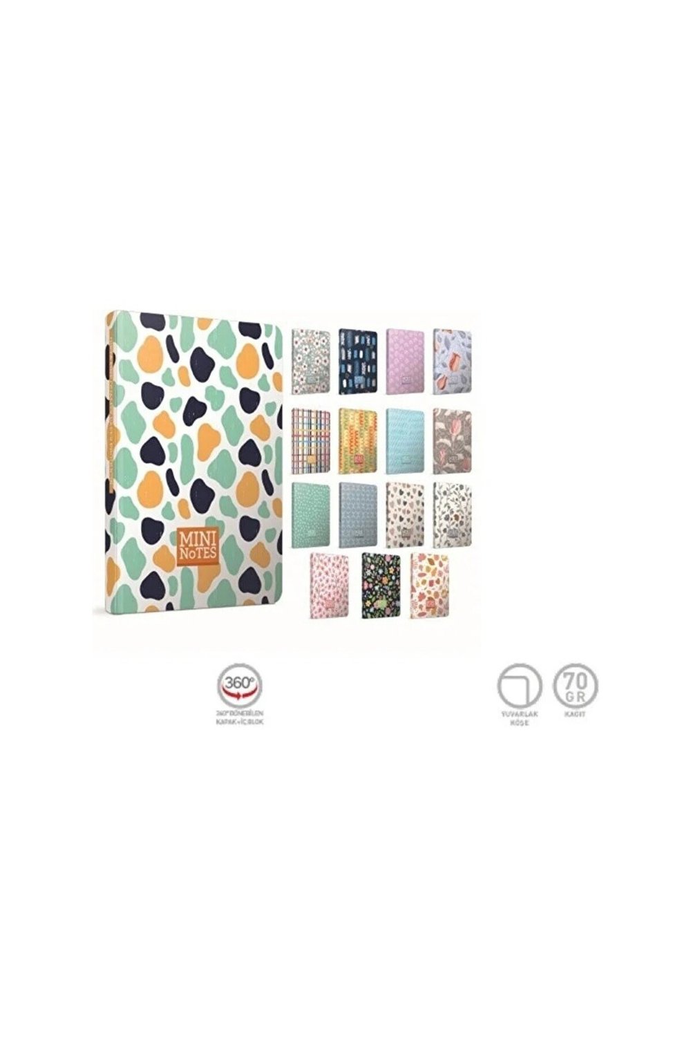 Mini Notes A7 (mini Boy) 80 Yaprak Çizgili 1 adet