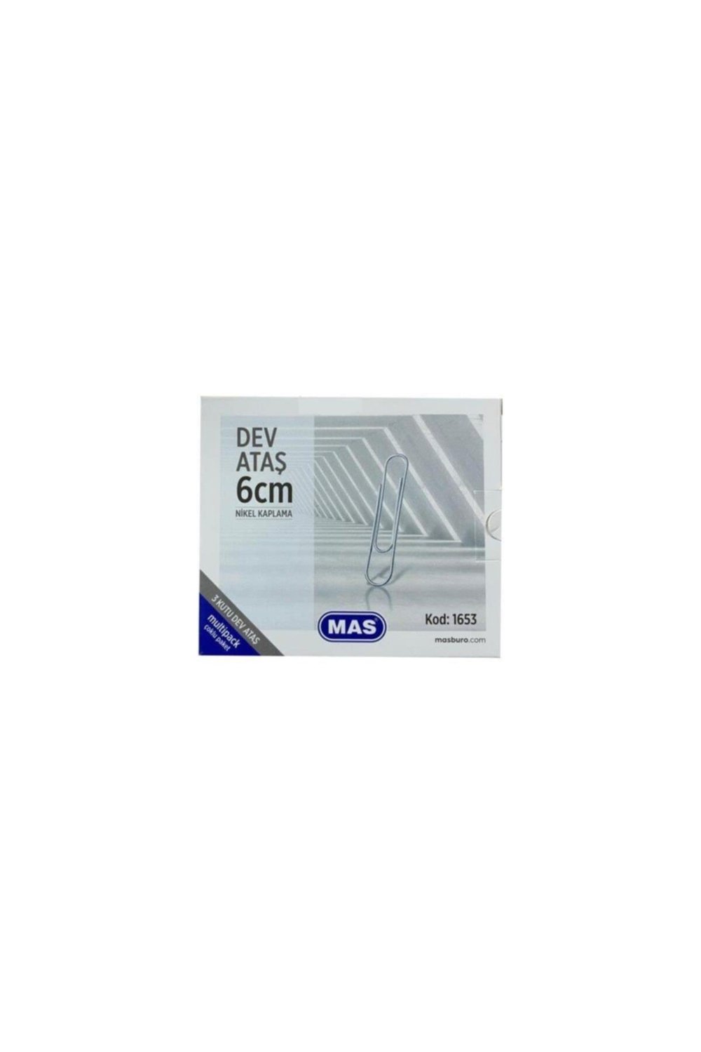 Multipack Dev Ataş Battal Nikel Kaplı 6 Cm 3x30=90 Adet 1653