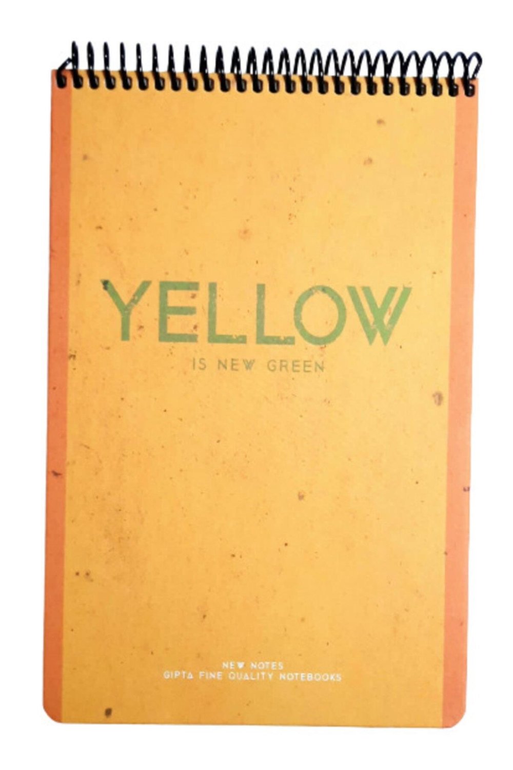 New Notes Yellow Is New Green Spiralli Sert Kapak 100 Yaprak 17x24 Kareli Bloknot