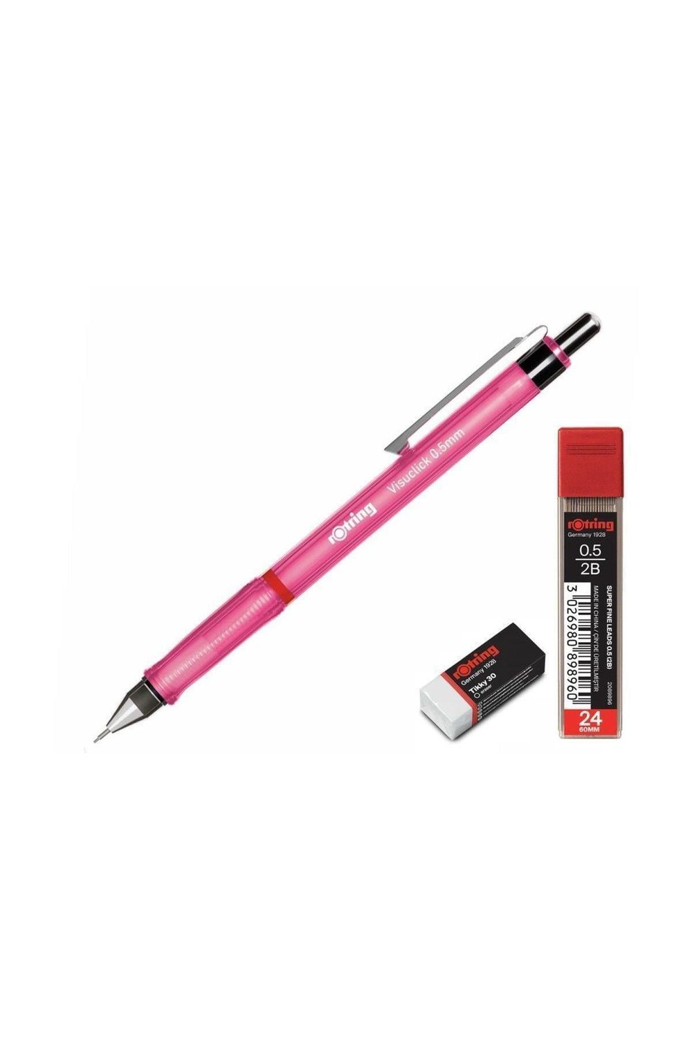 Okul Seti Visuclick Versatil Min Silgi 0.5 Mm Pembe