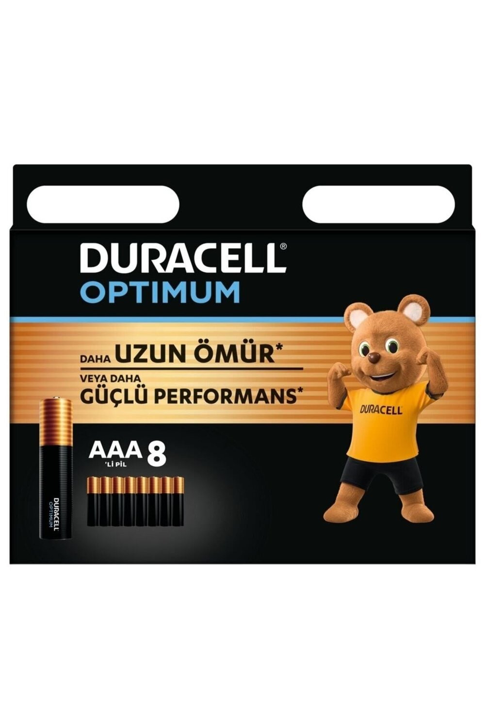 Optimum AAA Alkalin İnce Kalem Pil (8’li paket) 1,5V, LR6 MX1500