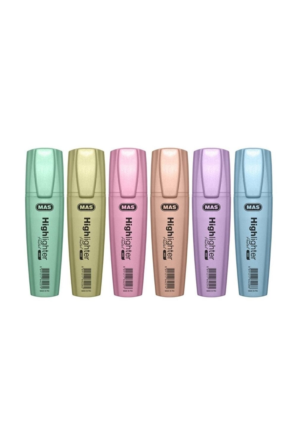Pastel Fosforlu Kalem Seti - 6 Renk