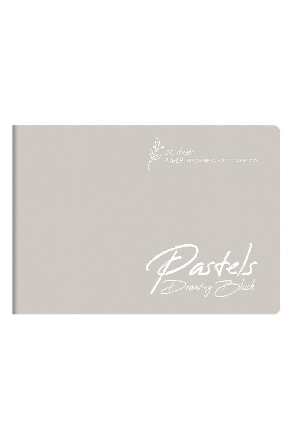 Pastels 25x35 32 Yaprak Plastik Kapak Resim Defteri (4161) Gri