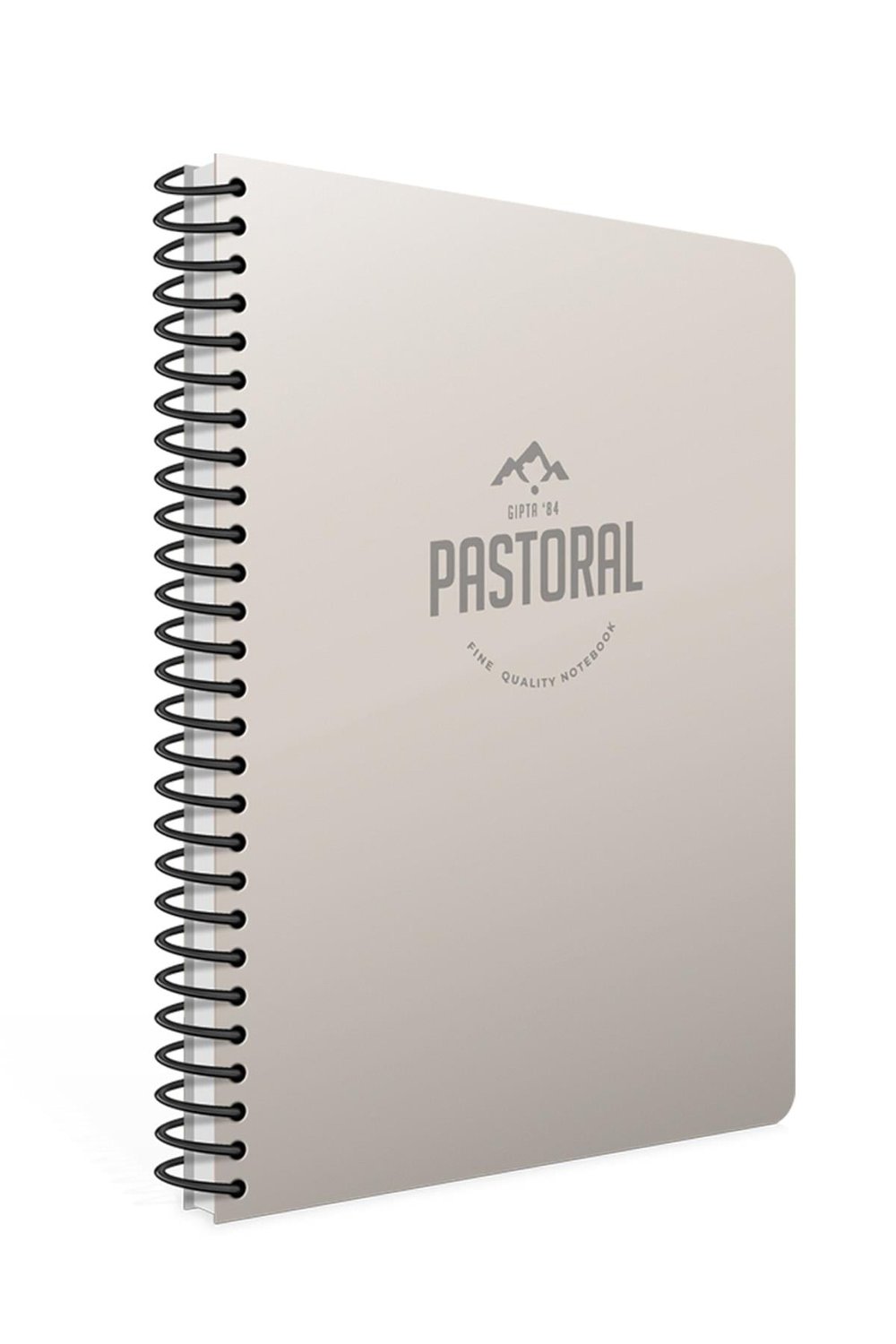 Pastoral 17x24 60 Yaprak Plastik Kapak Spiralli Defter (3249) Çizgili Gri