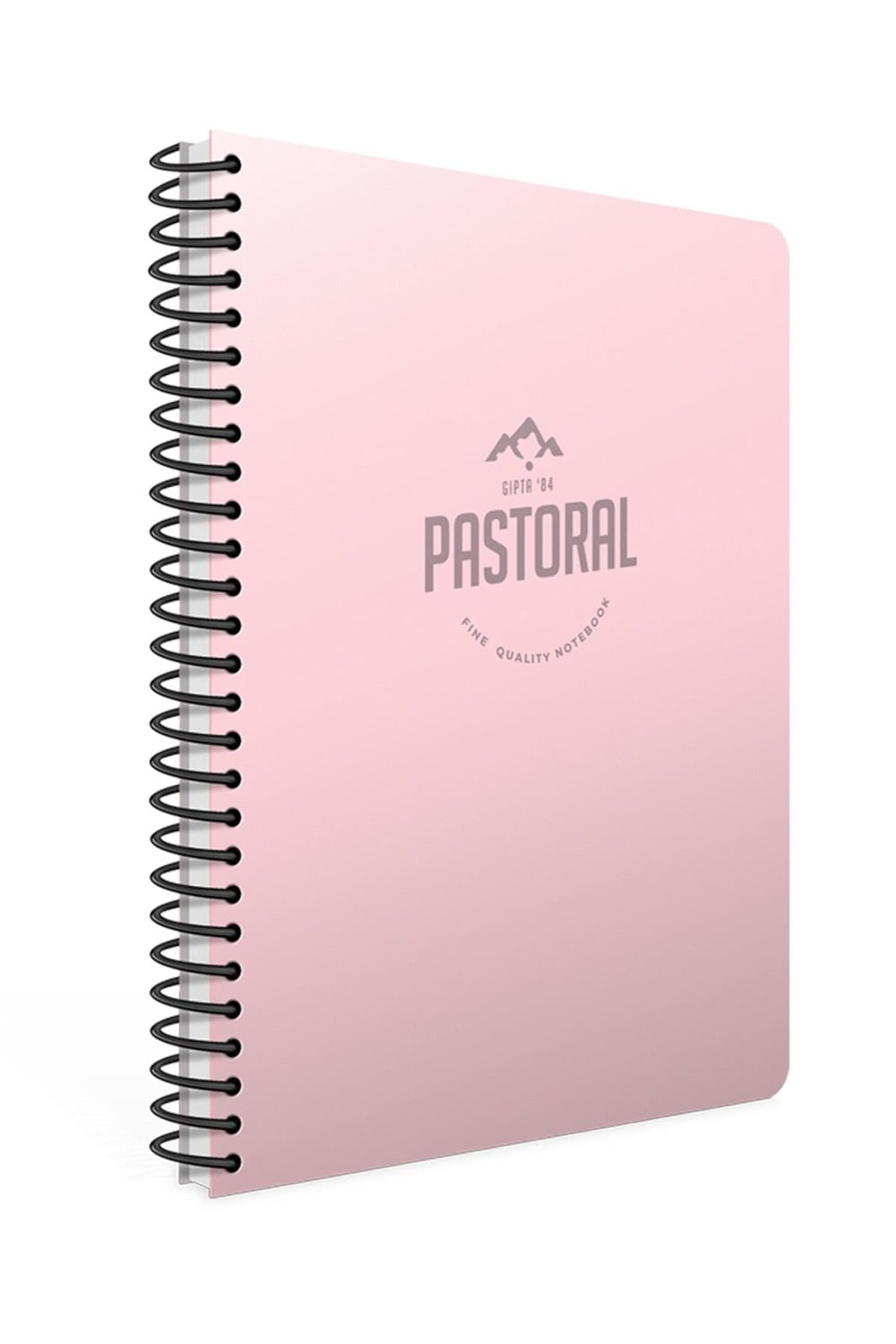 Pastoral 17x24 60 Yaprak Plastik Kapak Spiralli Defter (3249) Çizgili Pembe