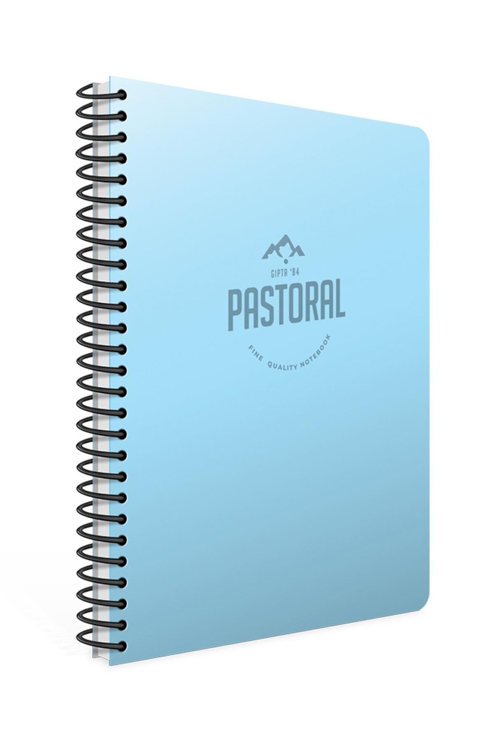 Pastoral 17x24 60 Yaprak Plastik Kapak Spiralli Defter (3250) Kareli Mavi