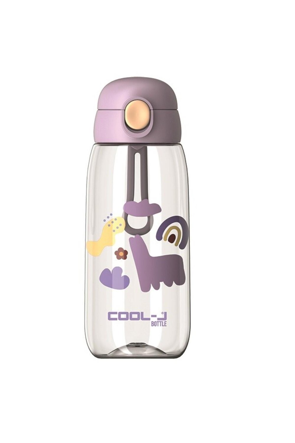 Pipetli Kilitli Tritan Matara (Suluk) 600Ml Lila Kutulu K7551