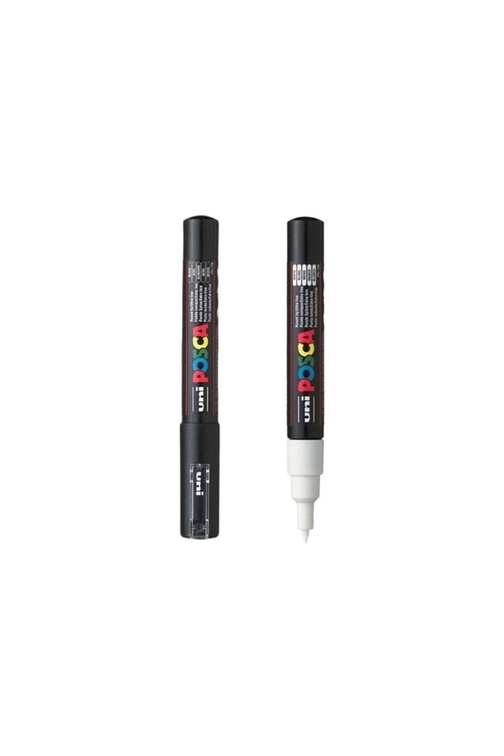 Posca Marker Kalem Pc-1m (0.7mm) 2'li Set Siyah Ve Beyaz