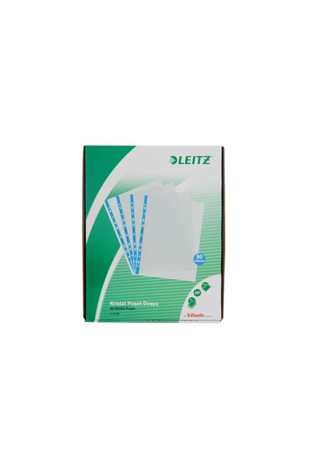 Poşet Dosya A4 Kristal Mavi Kenarlı 47001035 (100 Lü Paket)