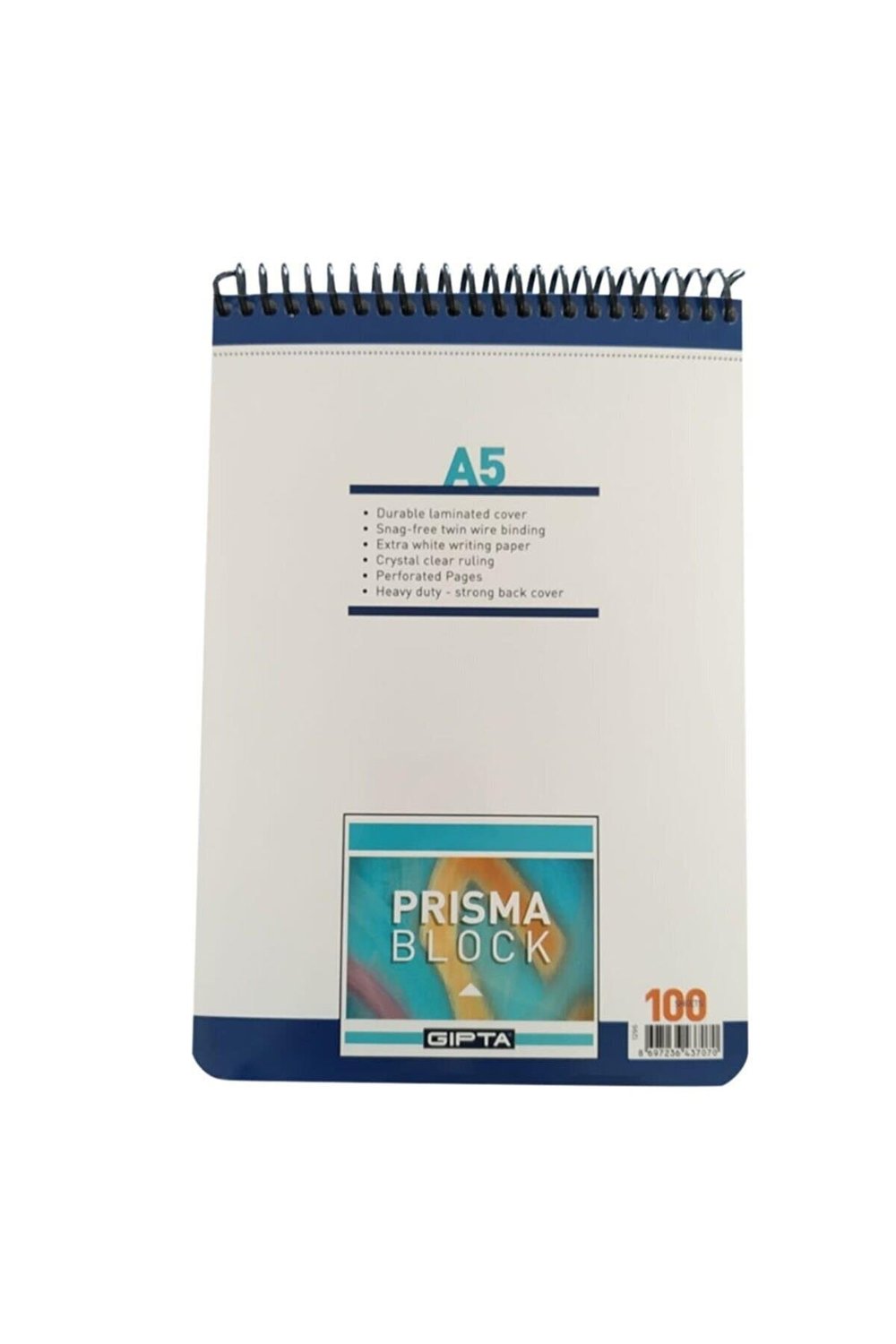 Prısma Spiral Karton Kapak Bloknot (a5)-100 Yaprak Düz