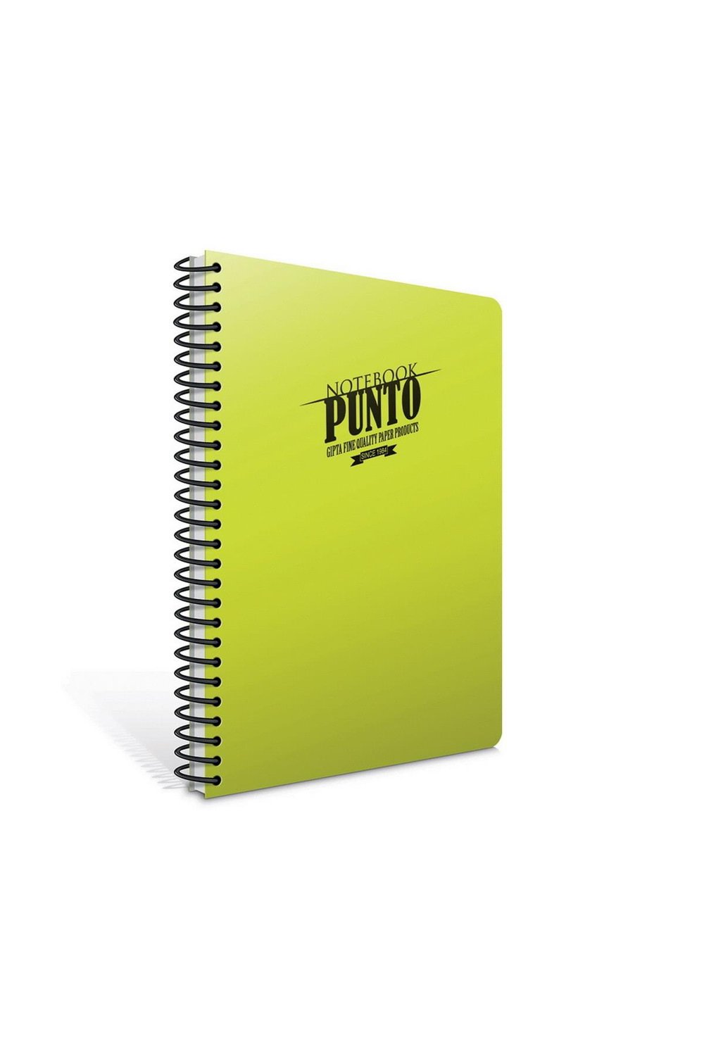 Punto A4 160 Yaprak Plastik Kapak Spiralli Defter (6542) Çizgili Açık Yeşil